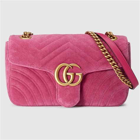 gucci gg marmont velvet pink|Gucci Marmont small price.